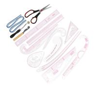 OSALADI 14 pièces Lot de Règles de Couture avec Courbes pour Patrons Outils Multifonctions pour Débutants Tailleurs et Designers Graduation Claire pour Précision