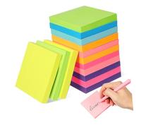 OSALADI 16 Papier à Lettres Bloc-notes En Papier Accessoires De Bureau De Bureau Pads à Mémo Collants Etiquettes Autocollantes Petit Papier à Message Coussinets