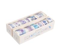 OSALADI 16 rouleaux Lot Bandes Adhésives DIY pour Scrapbooking Décoration Créative de Journaux Intimes et Carnets avec Motifs Aléatoires pour Étudiants et Loisirs Créatifs
