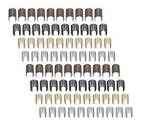 OSALADI 160 Pièces Pinces À Cordon En Cuir 8.5 Mm X 14 Mm Attaches Pour Pompons Accessoires De Fermoir Pour Fabrication De Bijoux Diy