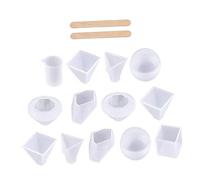 OSALADI 18 Pcs Moules Silicone Diy Souples et Durables Kit Création pour Plâtre Décoration Festive