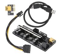 OSALADI 1ensemble Set Adaptateurs Pci-e Riser Pin pour Carte Graphique Indicateur LED Et Alimentation Renforcée