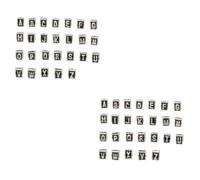 OSALADI 2 Ensembles Accessoires De Perles Faits À La Main Nombre Assorti Charme Artisanat Perles Alphabet Bricolage Perles Alphabet Pour La Fabrication De Bijoux Alliage 26 Pièces * 2