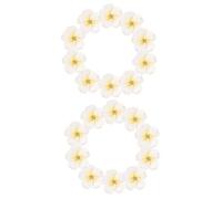 OSALADI 2 Ensembles Accessoires Pour Cheveux Petit Fleurs Mariage Clips Décor Accessoires De Fabrication De Couronnes Épingle À Cheveux Coiffe De Fleur Pâte Polymère Blanche 10 Pièces * 2