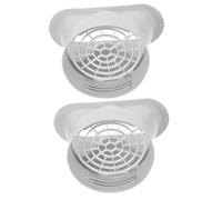 OSALADI 2 Ensembles Adaptateur à Bouche Plate Pour Tuyau D'échappement Adaptateur De Tuyau D'échappement Avec Filet Connecteur De Tuyau D'échappement Avec Filet Plastique