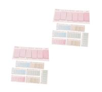 OSALADI 2 Ensembles Autocollants Index Colorés Repositionnables Notes Adhésives Transparentes Pour Bureau Et Marque Pages Pratiques Pour Documents 960 Pièces * 2