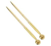 OSALADI 2 Ensembles Ballpoint Pen With Stand Nib Metal Guest Book Signing Pen For Reception Desk Office Wedding And Business Use