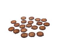 OSALADI 2 Ensembles Base De Bijoux En Bois Blancs Ébauches De Collier Couvercle Anti Eclaboussure Base Pour La Fabrication De Bijoux Matériel De Bricolage 20 Pièces * 2