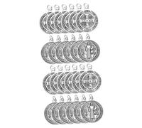 OSALADI 2 Ensembles Bijoux En Métal Charme Pendaison Porte-clés Médaillon Pendentif De Trousseau Pendentifs Pour La Fabrication De Bijoux Alliage 12 Pièces * 2