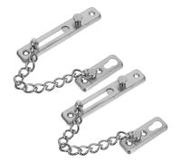 OSALADI 2 Ensembles Chaîne de Porte Acier Inoxydable Robuste Verrou de Sécurité Anti-vol Compact pour Portes Intérieures Protection et Résistance à Usure Maison et Hôtel