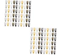 OSALADI 2 Ensembles Connecteurs Pendentifs Fer Pour Collier Diy Liens De Fermeture Argenté Blanc K Or Ancien Et Noir Accessoires Bijoux Artisanaux 500 Pièces * 2