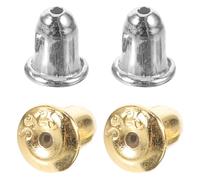 OSALADI 2 Paires de Bouchons D'oreilles en Argenté Sécurisé, Fermoirs de Boucles D'oreilles à Visser Pratiques et Anti-allergiques pour Bijoux Élégants