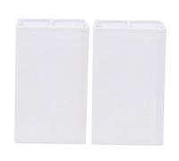 OSALADI 2 Pièces Abat-jour E27 De Suspension Blanc Pour Lampes De Table Rectangulaire Vintage Sol Lumières Décoratives Carré Chiffon