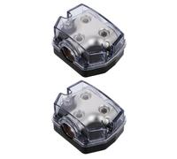 OSALADI 2 Pièces Bloc de Distribution Stéréo 1 Entrée 2 Sorties | Répartiteur D’alimentation pour Audio Automobile, Installation Facile, Transmission Stable, Système Voiture