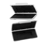 OSALADI 2 pièces Boîtier de Protection SSD Antichoc Étanche Boîte de Rangement Portable avec Mousse de Protection Coffret pour Disque Dur Nvme Set de Gris Blanc