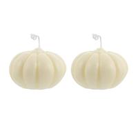 OSALADI 2 Pièces Bougie Citrouille Parfumée en Paraffine Compacte et Créative, Décoration Intérieure pour Thanksgiving et Fêtes, Coffret Présent Original