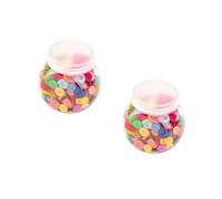 OSALADI 2 Pièces Bouton Coloré Miniature Résine Matériaux Diy pour Couture et Artisanat Assortiment de Formes