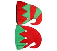 OSALADI 2 Pièces Chapeau de Cosplay Lutin de Noël en Tissu | Décoration Festive, Structure Simple à Enfiler, Taille Unique Plupart, Accessoire