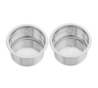 OSALADI 2 pièces Crépine Évier Cuisine Inox Panier Filtre avec Poignée Attrape Déchets Facile Nettoyage sans Outil