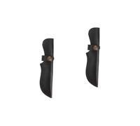 OSALADI 2 Pièces Fourreau Organisateur de Pochette Bloc de Couteaux Trousse Gaines Set Couteaux étui Couteau Ceinture Couvercle de Coupe résistant à l'usure Couteau en Cuir Peau Black