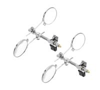 OSALADI 2 Pièces Loupe à Clip pour Lunettes avec Double Lentilles Verre Grossissement Précis pour Horlogers et Bijoutiers Outil Portable pour Inspection et Réparation