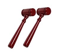 OSALADI 2 pièces Marteau de Juge Bois Petit Maillet Réaliste pour Avocat Accessoire Costume Fête Prise Confortable