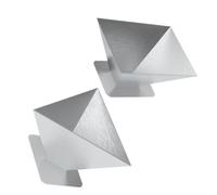 OSALADI 2 Pièces Moule à Zongzi, Triangle et Quatre Angles | Utilisation Simple et Rapide, la Cuisine Maison, pour Zongzi Chinois, Argenté, Pratique et Sûr