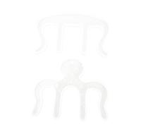 OSALADI 2 Pièces Moule Silicone Durable pour Clips de Musique Diy Lot de Outil Créatif pour Artisanat Fait Main Modèle Pieuvre Transparent et Polyvalent
