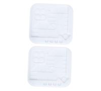 OSALADI 2 pièces Moules Silicones Transparente pour Jeu De Société DIY Réutilisables Et Flexibles Accessoires Garçon Fille pour Création De Pions De Jeu Avion