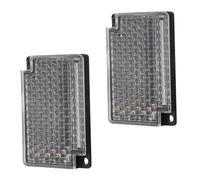 OSALADI 2 pièces Panneaux Réflecteurs Photoélectriques Rétro-réfléchissants Haute Durabilité Extérieure Compatible Capteurs Automatisation Performance et Résistance Aux Intempéries