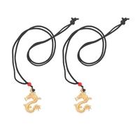 OSALADI 2 pièces Pendentifs Dragon Chinois Charms Artisanaux pour Colliers Unisexes Décoration DIY et Bijoux à Thème Antique