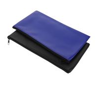 OSALADI 2 Pièces Pochette Organisateur de Reçus Cuir PU Sac Étanche pour Billets et Documents Porte-monnaie Compact Résistant Déformation pour Usage Professionnel et Quotidien