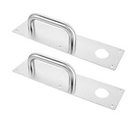 OSALADI 2 Pièces Poignée de Porte Inox avec Trou Serrure Poignée Encastrée pour Portes Coulissantes Placard et Intérieur Commercial