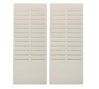 OSALADI 2 Pièces Porte-cartes Mural Emplacements Support Organisation Double Rangée pour Fiches de Paie Employés Porte-cartes Bureau Compact Installation Facile Gain de Place Professionnel