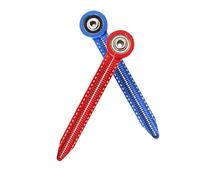 OSALADI 2 Pièces Règle Circulaire Aluminium pour Dessin Précis Outil Multifonction Portable pour Traçage et Mesure Menuiserie et Architecture Compas