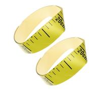 OSALADI 2 pièces Ruban de Mesure Auto Adhésif Règle Adhésive Résistante Échelle Précise pour Niveau Eau Mesure Fiable pour Réservoirs et Tuyaux Jaune