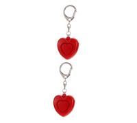 OSALADI 2 Pièces Sirène Loup Porte-clés d'alarme d'urgence dirigé réveil LED Femmes d'alarme avertisseurs sonores réveil Alarme Porte-clés Alarme Plastique Rouge