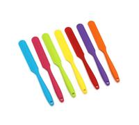 OSALADI 2 Pièces Spatule en Silicone Résistante la Chaleur Manche Long, Fine pour Boîtes Étroites, Facile à Ranger, pour Pâtisserie Cuisine Professionnelle