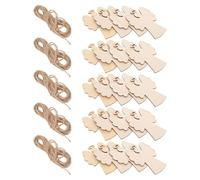 OSALADI 20 Décorations D’Anges en Bois Brut à Peindre - 20 Pièces 105 X 6 X 02 CM - Ornements Suspendus pour Sapin de Noël Loisirs Créatifs et Décorations D’Anniversaire