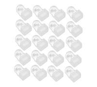 OSALADI 20 Ensemble Plastic Mirror Retainer Clips Glass Mounting Hardware With Screws For Cabinet And Wall Mirror Hanging Support