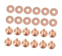 OSALADI 20 Ensembles Rivets Métalliques Tubulaires Diy pour Cuir de Bagages Or Rose Kit Complet de Rivets Installation Facile Durable et pour Sacs et Produits Cuir