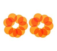 OSALADI 20 Pcs Coloré Lumière Atmosphère Film Rond Correction Stroboscopique Filtre Vidéo pour Éclairage Photo Orange Mm Clignote Couleur Lampe De Poche Tête Plastique Balance Films