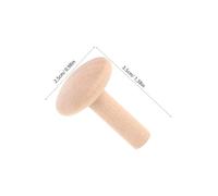 OSALADI 20 Pièces Dowel Rods For Crafts Natural Hardwood T Shaped Wood Pegs Compact Woodworking Dowel Pins For Furniture Connection And DIY Projects