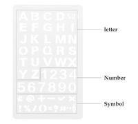 OSALADI 20 Pièces Gabarit creux numérique pochoirs creux pochoir scrapbooking PET Transparent