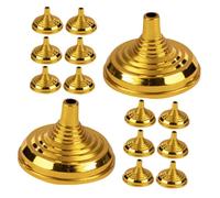 OSALADI 20 pièces Lot de Supports de Drapeaux de Bureau Ronds Mini Porte Drapeaux de Table Dorés Base Stable pour Décoration de Bureau et Salle de