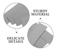 OSALADI 20 Pièces Matériel d'insigne Plaque de nom en acier inoxydable Étiquettes en acier inoxydable étiquettes métalliques