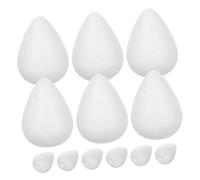 OSALADI 20 Pièces Mousse Fleur Boutons DIY pour Décoration Mariage Anniversaire Non Peints Blanc Modèles et Faciles à Peindre