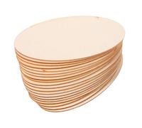 OSALADI 20 Pièces Oval Wooden Cutouts Unfinished Craft Wood Slices For Diy Painting Educational Art Projects And Creative Classroom Supplies