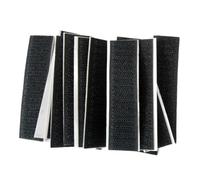 OSALADI 20 pièces Ruban Adhésif à Crochet et Boucle Auto Adhésif Noir Étanche et Résistant Bandes de Fixation Multifonction pour Surfaces Lisses