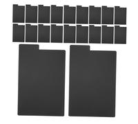 OSALADI 20 Séparateurs Noirs en PP pour Disques Vinyles, 20pcs Fiches de Classification pour Albums, Design Moderne et Gain de Place, Organisation Facile pour Collection de Disques